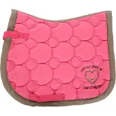 HKM Zadeldek -Sweetheart- roze/taupe PVZ
