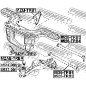 FEBEST MZAB-TRBR Draagarmrubber