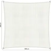 Shadow Comfort vierkant 5x5m Mineral White