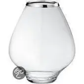 Georg Jensen Vaas Grace Glas En Hoogglans Rvs, Klein Model
