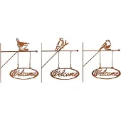 Esschert Design Roest welcome bord assorti l32b2h33