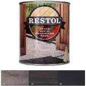 Restol Houtolie Zijdeglans Antraciet 1 LTR