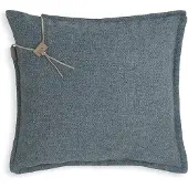 Knit Factory Imre Sierkussen - Vierkant kussen - Kussen woonkamer - Bank kussen - Decoratie kussen - Jeans - 50x50 cm - Kussenhoes inclusief kussenvulling