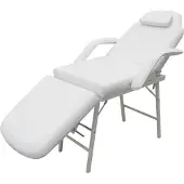 vidaXL Behandelingsstoel voor gezicht 185x78x76 cm kunstleer wit