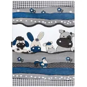 Rugsx Tapijt PETIT FARM Boerderij Dieren blauw 180x270 cm
