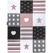 Rugsx Tapijt PETIT TEENY HART Sterretje rozekleuring 180x270 cm