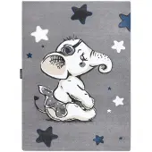 Rugsx Tapijt PETIT ELEPHANT OLIFANTJE Sterretje grijskleuring 120x170 cm