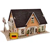 Cubicfun 3D puzzel Beer House Germany 16,5 cm foam 42 stukjes