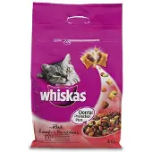 Whiskas Brokjes +1 Rund kattenvoer 3 x 3.8 kg