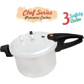 Domestic Snelkookpan (Chef Pressure Cooker-5ltr) - Geschikt voor alle warmtebronnen