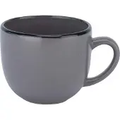 COSY&TRENDY Cosy en Trendy Specle servies - tas grijs met zwarte rand - 24cl - D8,5 x H7,1cm