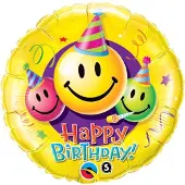 Qualatex - Folieballon HB Smiley 91cm