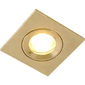 QAZQA Moderne inbouwspot goud IP44 - Xena Square