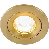 QAZQA Moderne inbouwspot goud rond IP44 - Xena