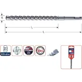 Rotec Hamerboren SDS+ 'Zentro' 4-snijder 12,0x400/450 mm - 2021204 - 202.1204