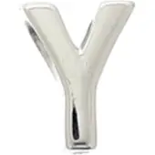 Trendjuwelier huiscollectie Hanger Zilver Letter Y