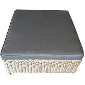 AVH-Collectie Ibiza voetenbank 92x92xH37 cm grijs