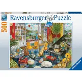 Ravensburger Puzzel De muziekkamer 500st Karton Ravensburger Puzzel
