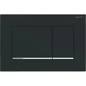 Geberit Sigma30 bedieningsplaat 2-toets - matzwart