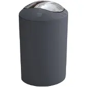 Kleine wolke Glossy afvalemmer met klapdeksel 20x30 cm, 5 liter, antraciet