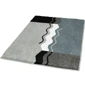 Kleine wolke Vanessa badmat b60xd100xh2,3 cm, platina