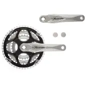 Miranda crankstel alfa 3 8mm crank 170mm 48/38/28t zilver