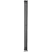 Sapho Pilon radiator 12,2x180cm matzwart