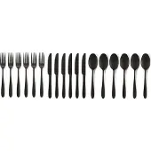 Vt wonen Bestekset vtwonen Matt Black (Set van 18)