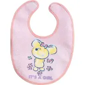 Interbaby Slabbetje Junior 20 X 30 Cm Katoen Roze