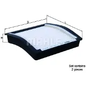 MAHLE ORIGINAL LA 615/S Interieurfilter