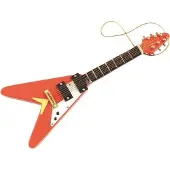 Aim Kerstversiering V gitaar rood