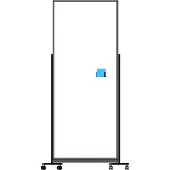 Ivol Verrijdbare scheidingswand whiteboard - Dubbelzijdig magnetisch - 200x