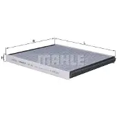 MAHLE ORIGINAL LAK 361 Interieurfilter