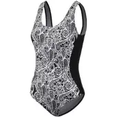 Beco badpak Lady C cup polyamide/elastaan wit/zwart