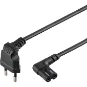 Goobay apparaatsnoer Netstekker type C Mannelijk naar CEE7/16 Mannelijk 5 meter Zwart