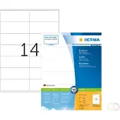 Herma PREMIUM etiketten, A4, 105 x 42 mm, wit, permanent hechtend