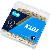 Kmc Ketting single speed X101 Gold 112 schakels - goud