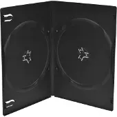 MediaRange | DVD Videobox | 7mm | 2 Disc | Zwart | 100 Stuks