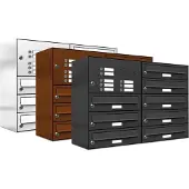 Brulo Brievenbus 8 klein_Brievenbus met intercompaneel _8_adressen__RVS