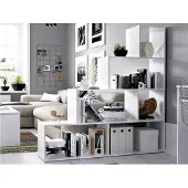 Vente-Unique.nl Kast RAJA - 6 niveaus - Kleur: wit