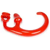 Oxballs Alien Tail buttplug With Built-In Cocksling Red