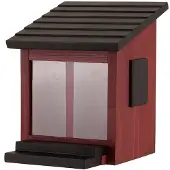 Wildlife Garden Eekhoornhuisje Eekhoorn Voederhuis Luxe - Rood - Eekhoorn Nest - - Rood - WG313