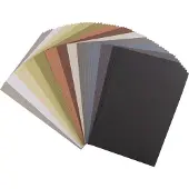 Vaessen creative Cardstock - Multipack Aarde-tinten - A4 - 60 vellen - Glad - 216 g
