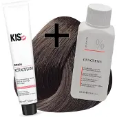Kis haarverfset - 6A Donker asblond - haarverf & waterstofperoxide