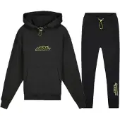 BLACK BANANAS Game Over Trainingspak Kids Black/Lime - Maat 152 - Kleur: Zwart | Soccerfanshop