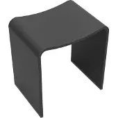 Wiesbaden Zita kruk 40 x 30 x 42,5 solid surface mat zwart
