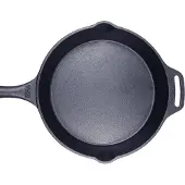 Valhal Outdoor Skillet / Koekenpan met steel - gietijzer, diameter 25cm - schenktuiten - VH25