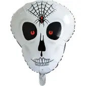 Wefiesta Folieballon Schedel 62 X 50 Cm Wit/zwart