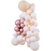 My Dream Day Ballonnen Backdrop Set Rozegoud/Wit/Roze (70st)