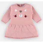 Noukie'S , meisje, jurk , gebreid , roze , 6 maand 68